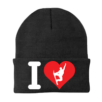 Thumbnail for I Love Snowboarding Embroidered Beanie