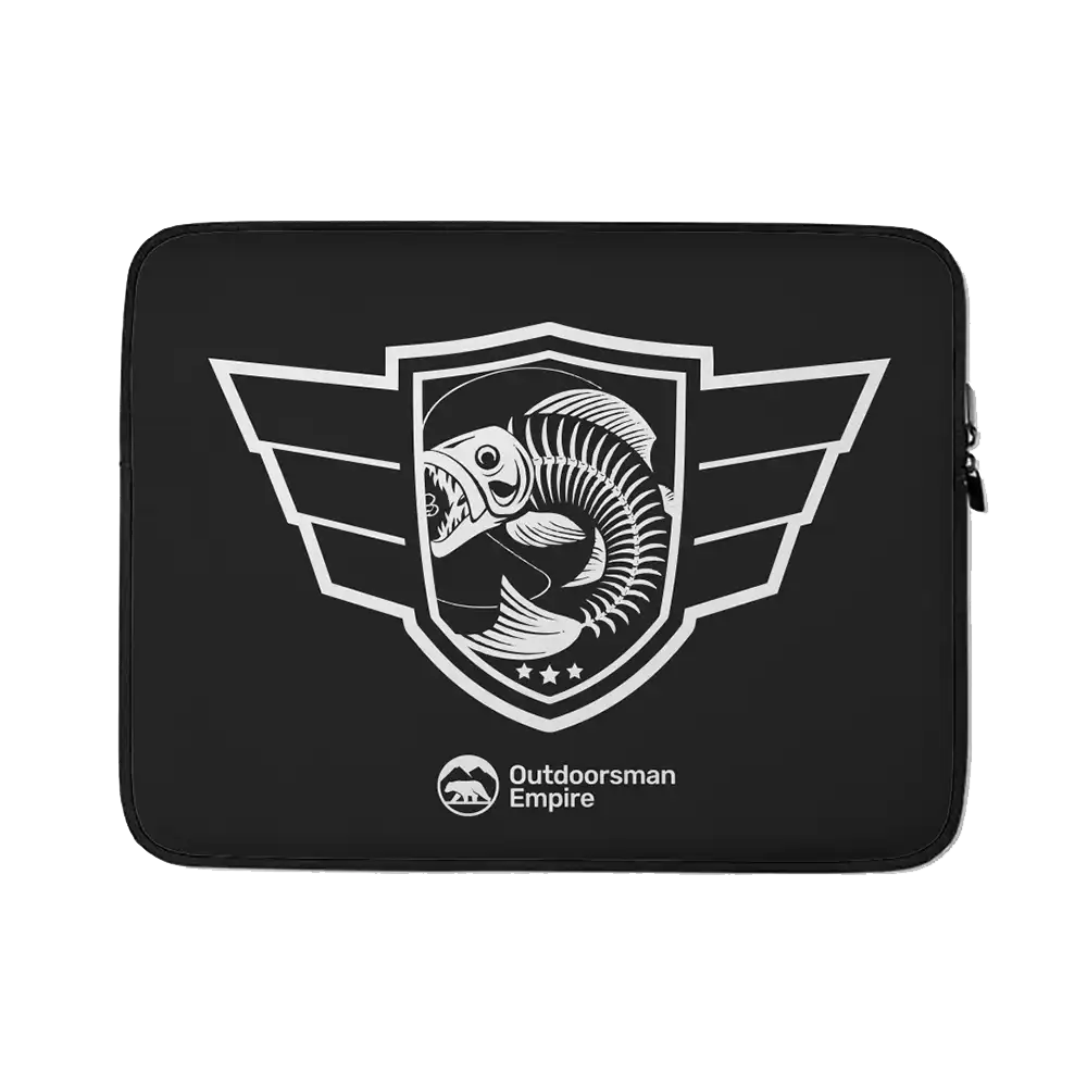 Fishing Air Force Laptop Sleeve