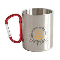Thumbnail for Life Is Better Campfire Stainless Steel Double Wall Carabiner Mug 12oz