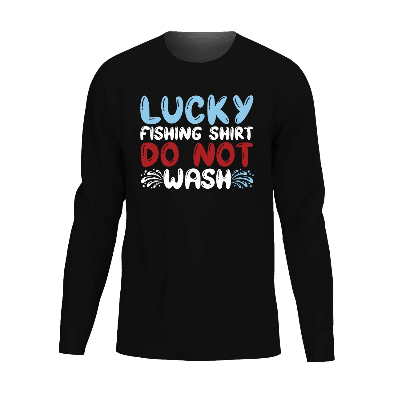 Lucky Fishing Shirt Men Long Sleeve Shirt