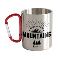 Thumbnail for Made For The Mountains Stainless Steel Double Wall Carabiner Mug 12oz