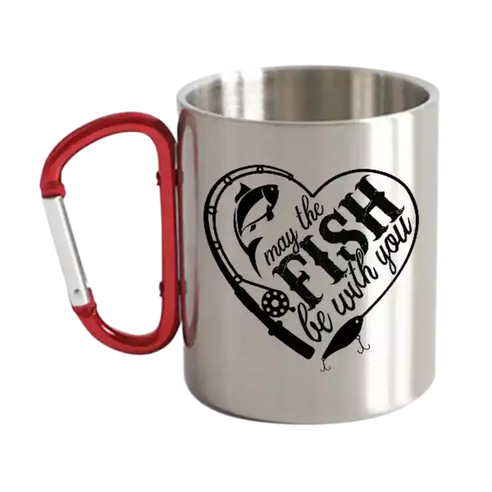 May The Fish Be With You Carabiner Mug 12oz