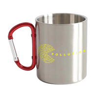 Thumbnail for Pollution Eater Stainless Steel Double Wall Carabiner Mug 12oz