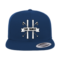 Thumbnail for Ski Family Embroidered Flat Bill Cap