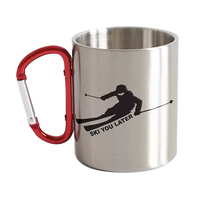 Thumbnail for Ski You Later Stainless Steel Double Wall Carabiner Mug 12oz
