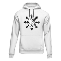 Thumbnail for Snowboard Snowflake Adult Fleece Hooded Sweatshirt