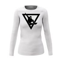 Thumbnail for Never Underestimate An Old Snowboarder Women Long Sleeve Shirt