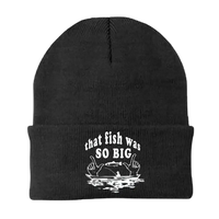 Thumbnail for That Fish Was So Big Embroidered Beanie
