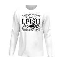 Thumbnail for I Fish And Know Things Men Long Sleeve Shirt