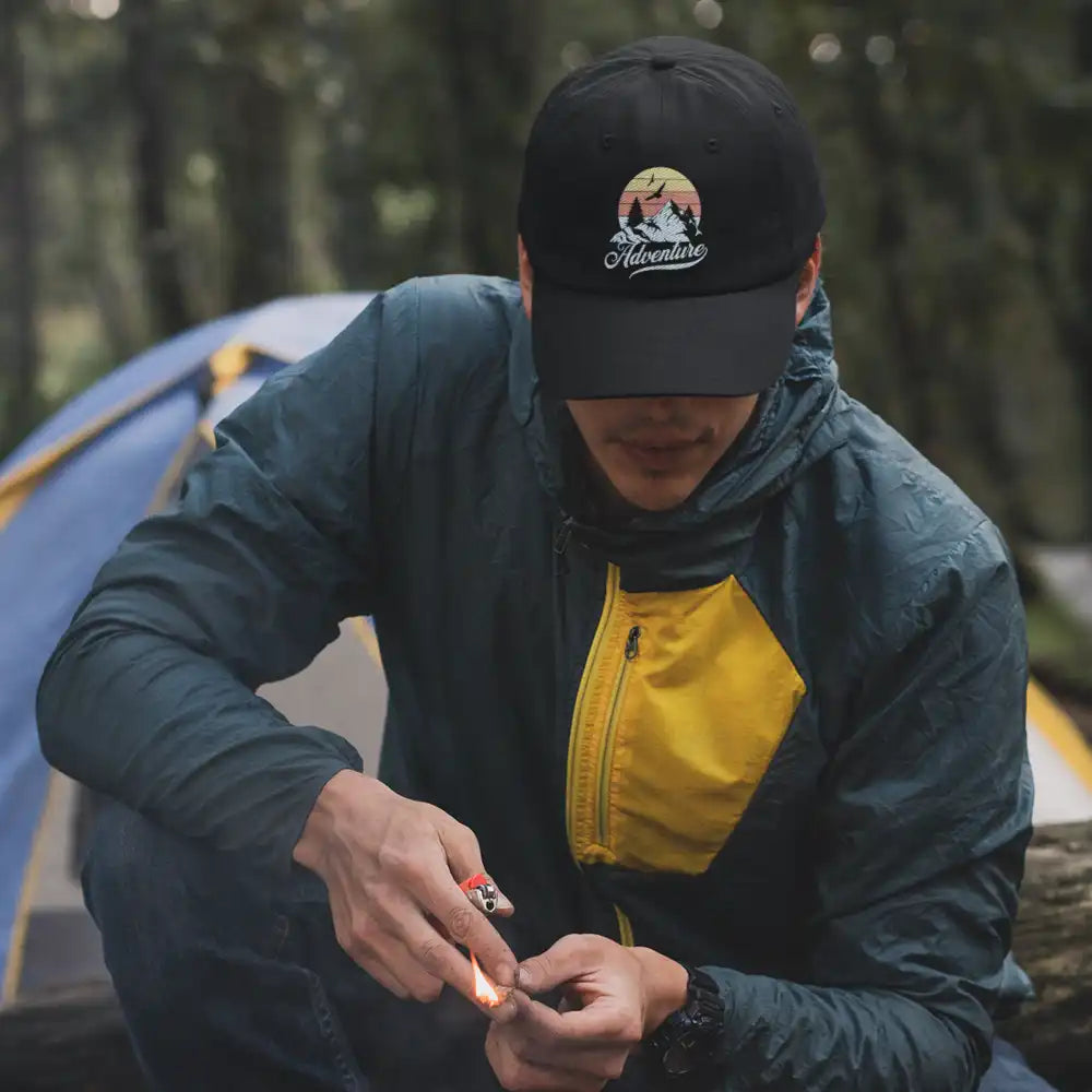 The Mountains Are Calling Embroidered Baseball Hat