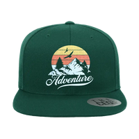 Thumbnail for The Mountains Are Calling Embroidered Flat Bill Cap