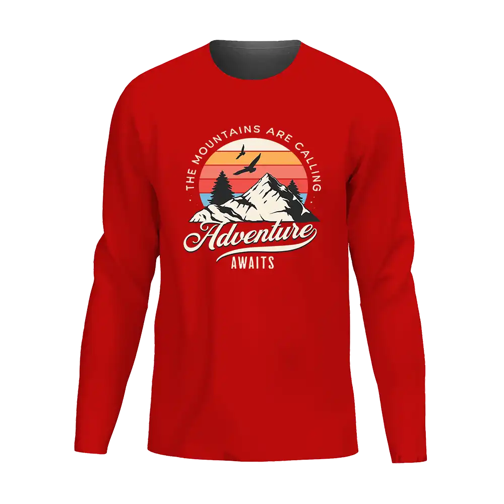 The Mountains Are Calling Men Long Sleeve Shirt