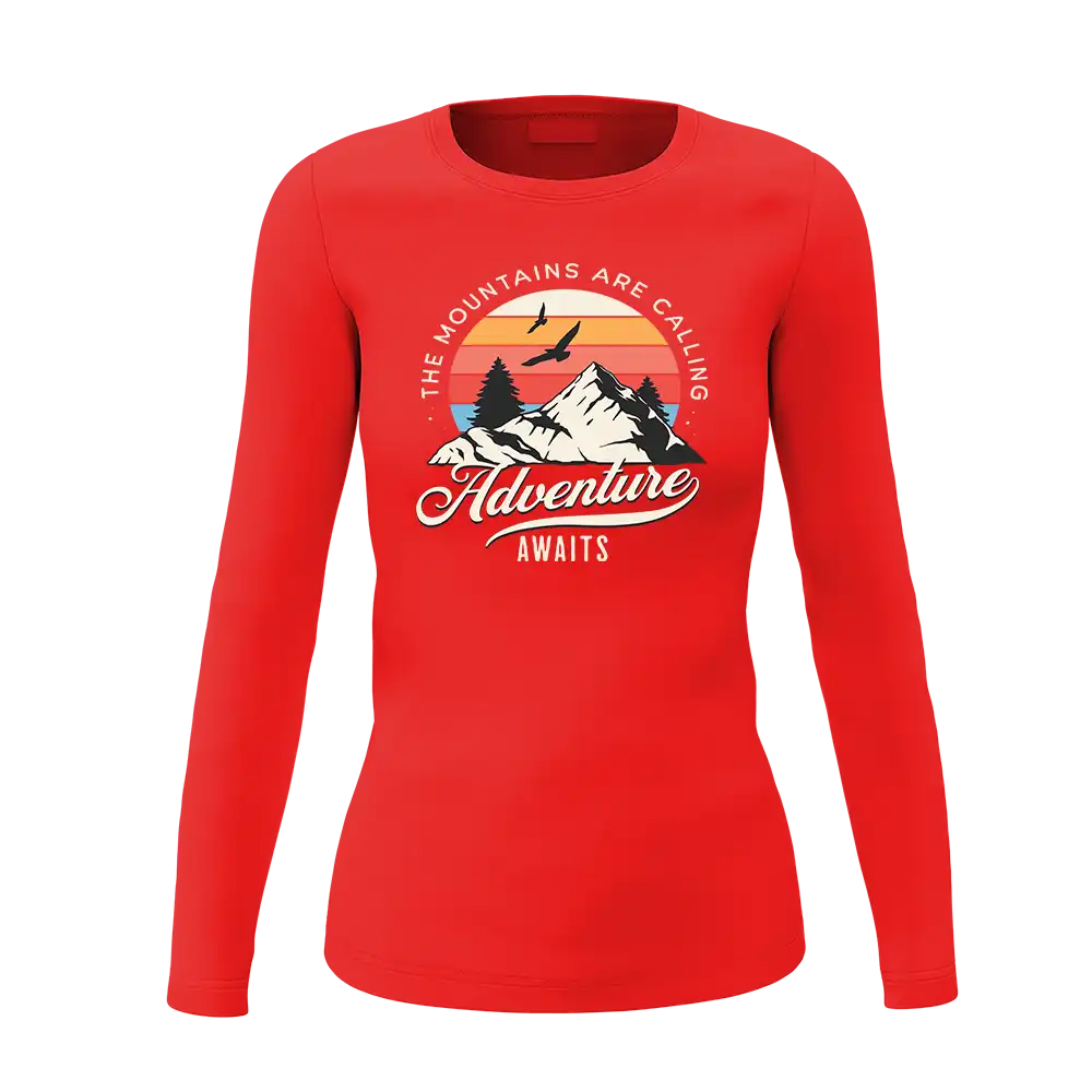 The Mountains Are Calling Women Long Sleeve Shirt