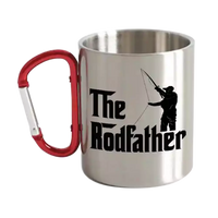 Thumbnail for The Rod Father Carabiner Mug 12oz
