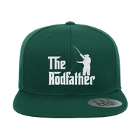 Thumbnail for The Rod Father Embroidered Flat Bill Cap
