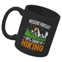 Thumbnail for Weekend Forecast 100% Hiking 11oz Mug