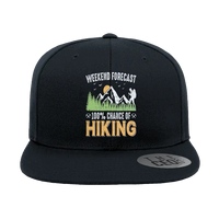 Thumbnail for Weekend Forecast 100% Hiking Embroidered Flat Bill Cap