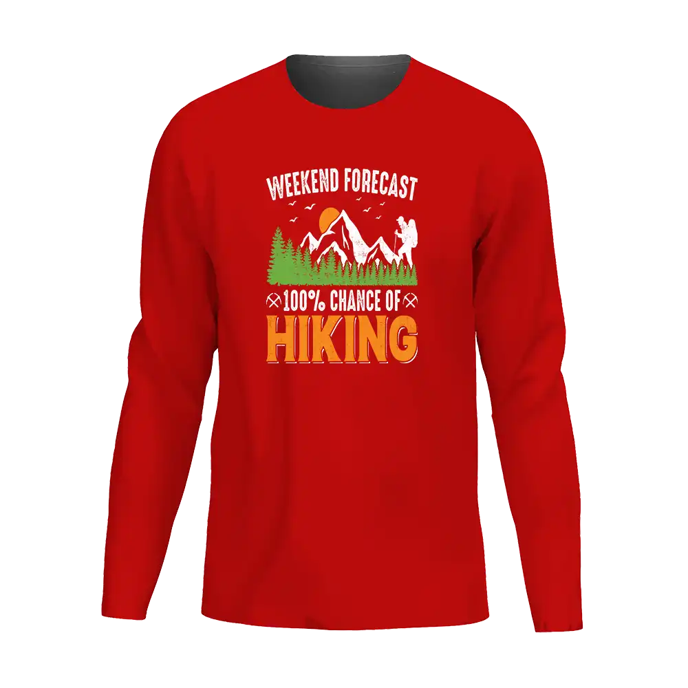 Weekend Forecast 100% Hiking Men Long Sleeve Shirt