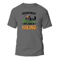 Thumbnail for Weekend Forecast 100% Hiking Man T-Shirt