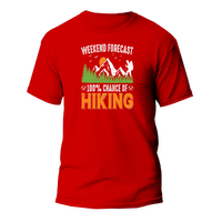 Thumbnail for Weekend Forecast 100% Hiking Man T-Shirt