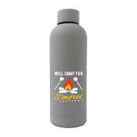 Thumbnail for Will Camp For Smores 17oz Stainless Rubberized Water Bottle