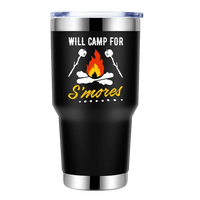 Thumbnail for Will Camp For Smores 30oz Stainless Steel Tumbler