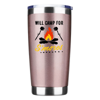 Thumbnail for Will Camp For Smores Insulated Vacuum Sealed Tumbler