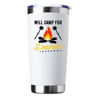 Thumbnail for Will Camp For Smores Insulated Vacuum Sealed Tumbler