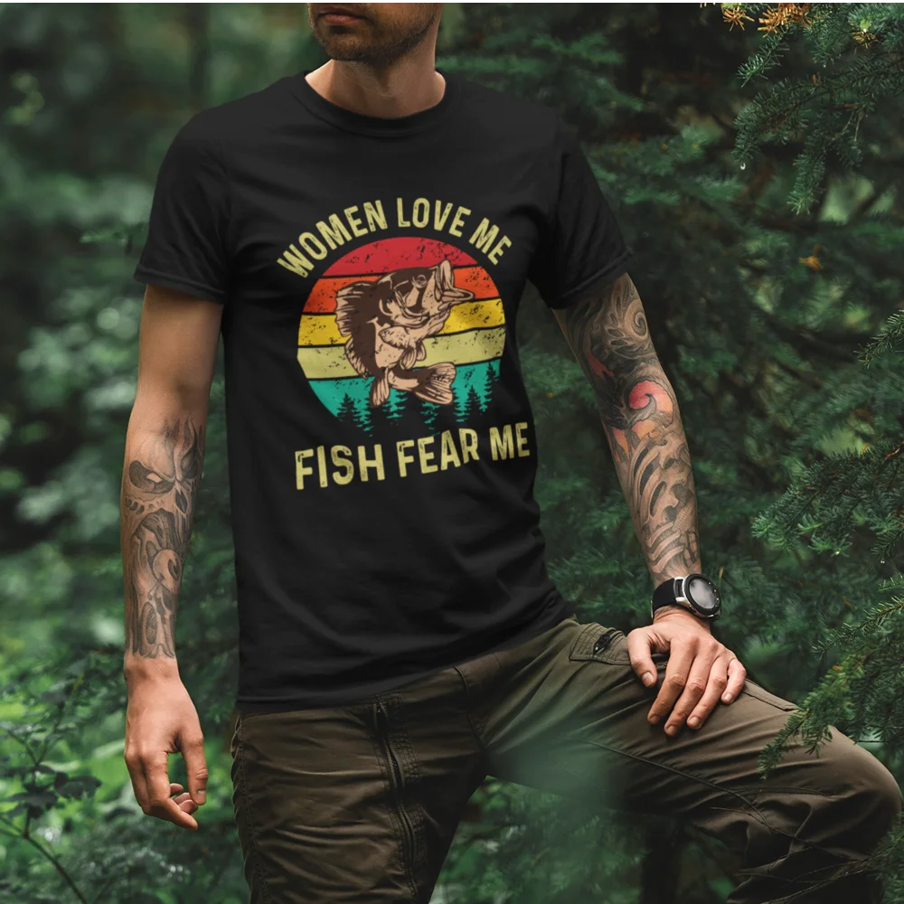 Women Love Me Fish Hate Me Man T-Shirt