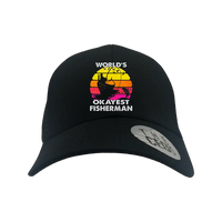 Thumbnail for World's Okayest Fisherman Printed Trucker Hat