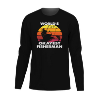Thumbnail for World's Okayest Fisherman Men Long Sleeve Shirt