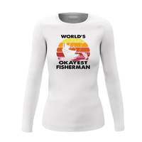 Thumbnail for World's Okayest Fisherman Women Long Sleeve Shirt