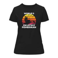 Thumbnail for World's Okayest Fisherman T-Shirt for Women