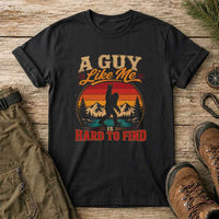 Thumbnail for May include a Black funny graphic t-shirt featuring the phrase A Guy Like Me Is Hard To Find, designed as a casual gift shirt for men, dads, husbands, boyfriends, and confident guys.