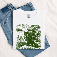 Thumbnail for May include a White Always Up for a Trail T-Shirt featuring a funny hiking graphic for nature lovers, campers, backpackers, and outdoor adventure enthusiasts.