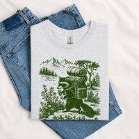 Thumbnail for May include a Sport Grey Always Up for a Trail T-Shirt featuring a funny hiking graphic for nature lovers, campers, backpackers, and outdoor adventure enthusiasts.
