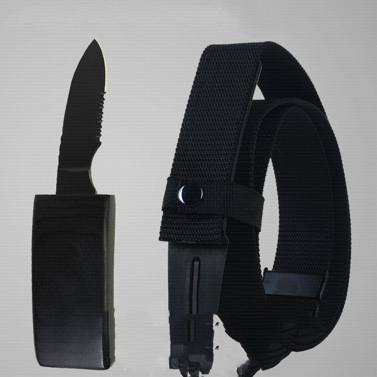 Tactical Canvas Belt Knife