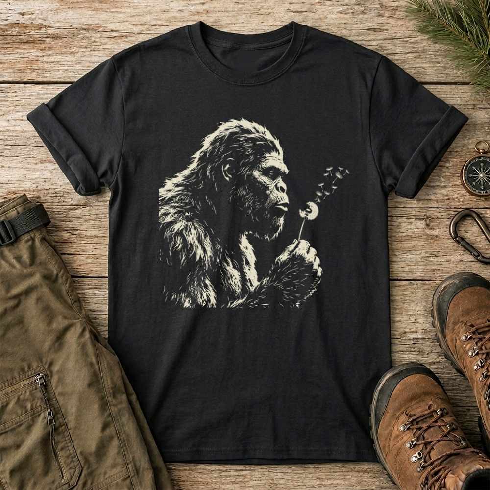 May include a Black dandelion wishes graphic on a casual t-shirt with soft floral style for dreamers, flower lovers, moms, and everyday wear.