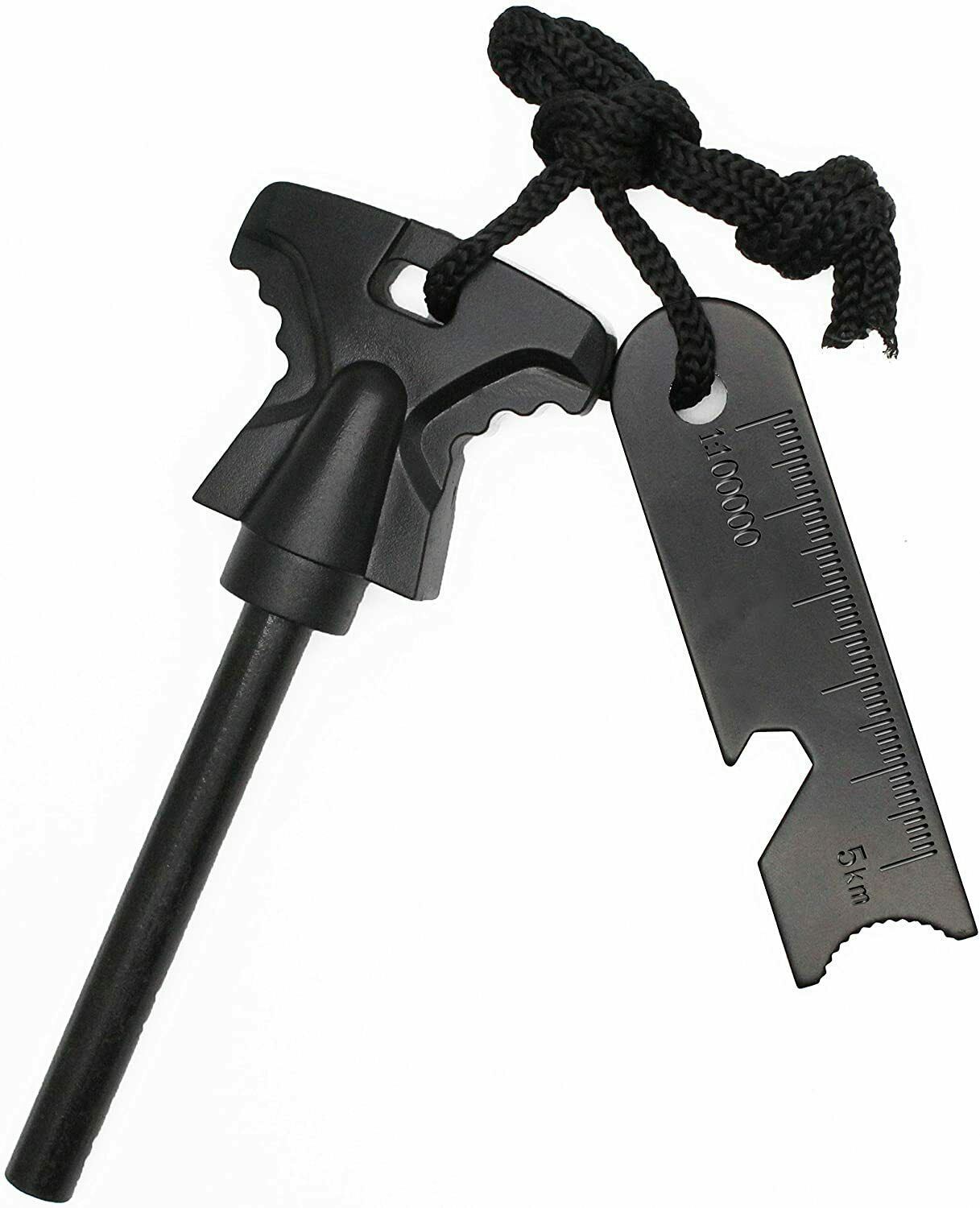 Waterproof Ferro Rod Fire Starter with Flint Steel Striker for Camping and Survival