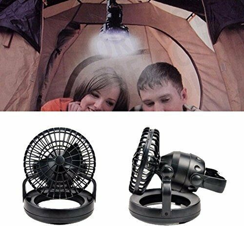 2-in-1 Portable Camping Tent Light And Fan For Outdoor