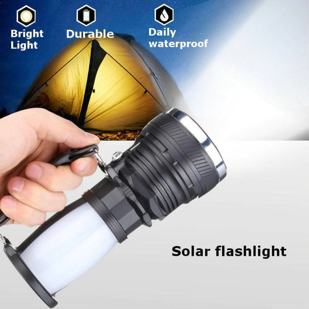 Solar-Powered 3-in-1 Camping Light & Power Bank