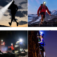 Thumbnail for Super Bright 5 LED Zoomable Headlight Waterproof Headlamps for Camping