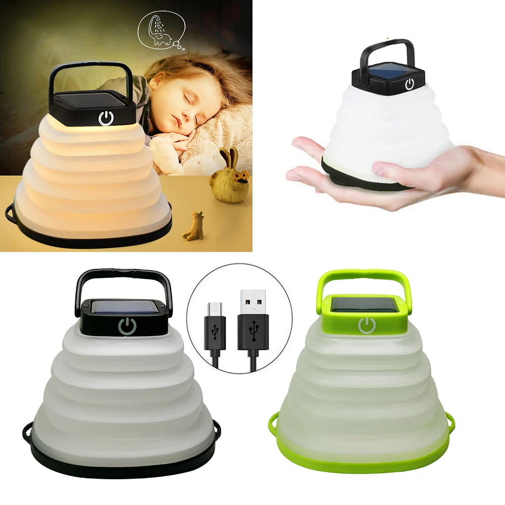 Solar Camping Lantern – Foldable, Multi-Mode LED Light