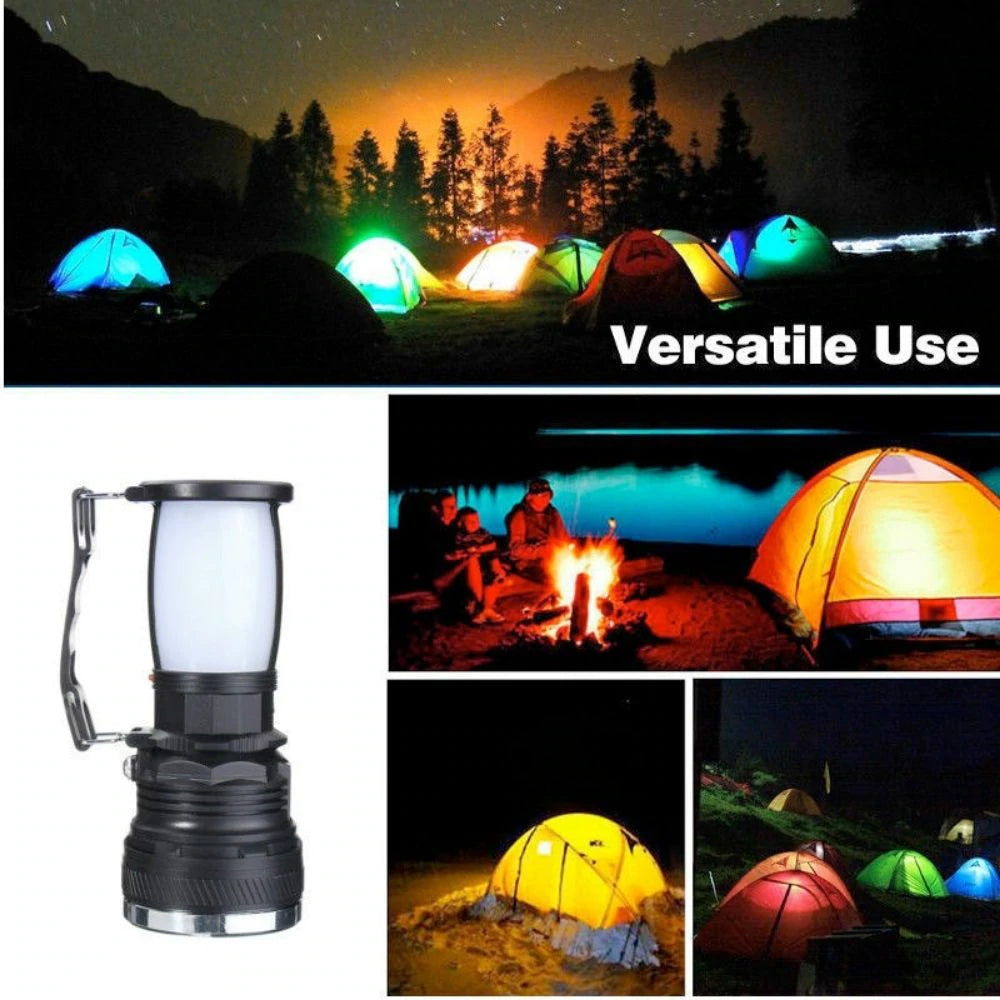 Solar-Powered 3-in-1 Camping Light & Power Bank