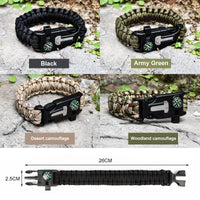 Thumbnail for 5 in 1 Outdoor Survival Paracord Bracelet