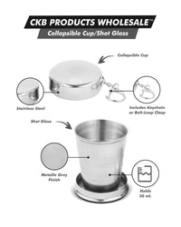 Thumbnail for Collapsible Stainless Steel Portable, and Durable Travel Cup