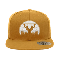 Thumbnail for Deer Color Embroidered Flat Bill Hat