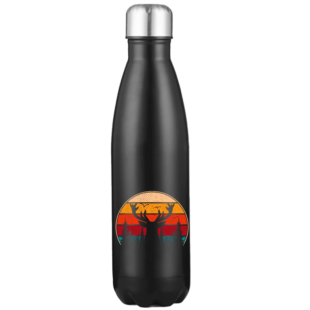Deer Color Stainless Steel Water Bottle