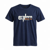 Thumbnail for May include a Navy Explore the Great Outdoors T-Shirt featuring an outdoor adventure graphic for hikers, campers, backpackers, and nature lovers.