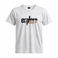 Thumbnail for May include a Sport Grey Explore the Great Outdoors T-Shirt featuring an outdoor adventure graphic for hikers, campers, backpackers, and nature lovers.